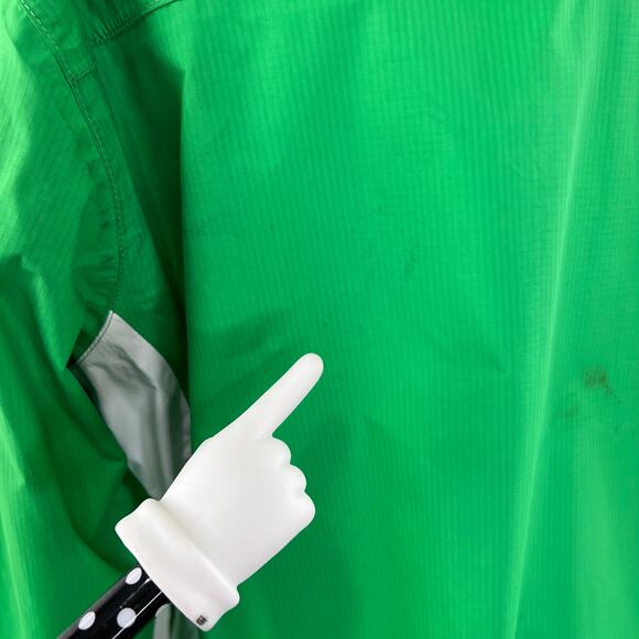 The North Face Green Abuk HyVent Full Zip Lightweight Rain Jacket Womens L - Picture 6 of 12
